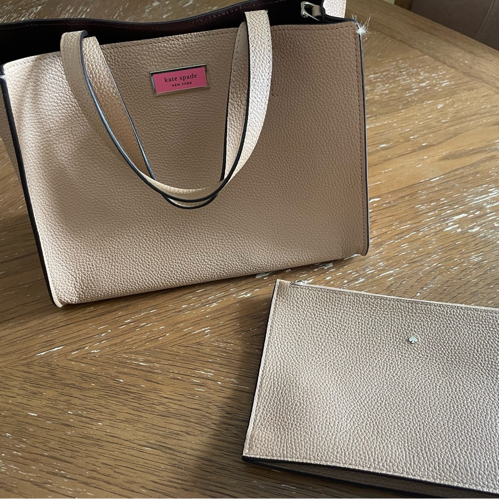 Kate Spade medium leather Sam Handle Bag - Light brown